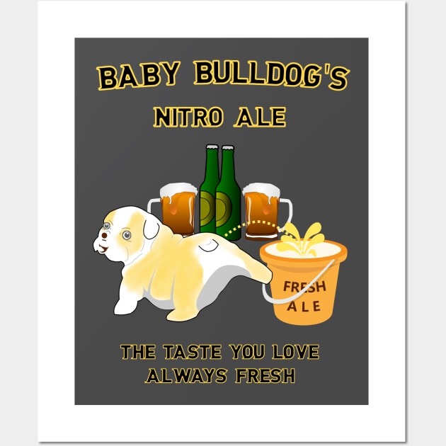 Baby Bulldog's Nitro Ale Wall Art by Underground Cargo